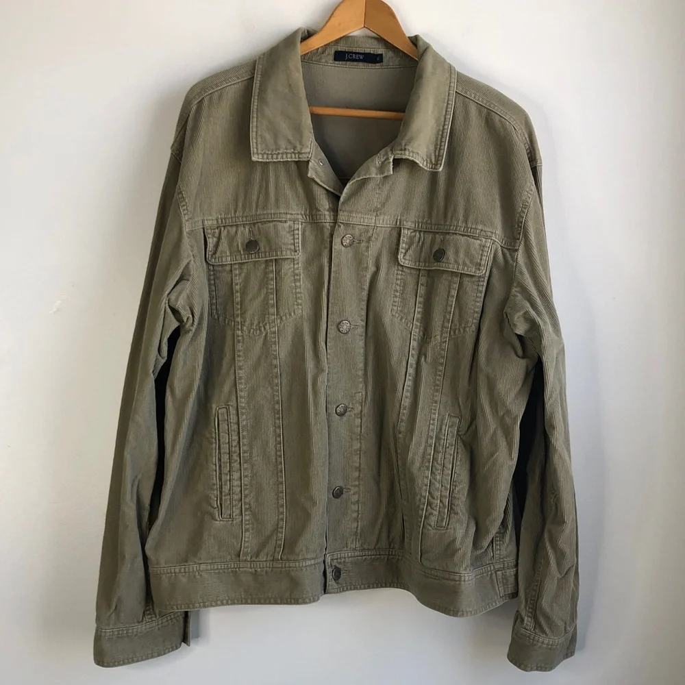 J. Crew Men's Olive Corduroy Jacket
